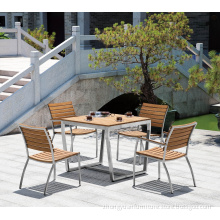 luxury restaurant furniture garden square table chair set